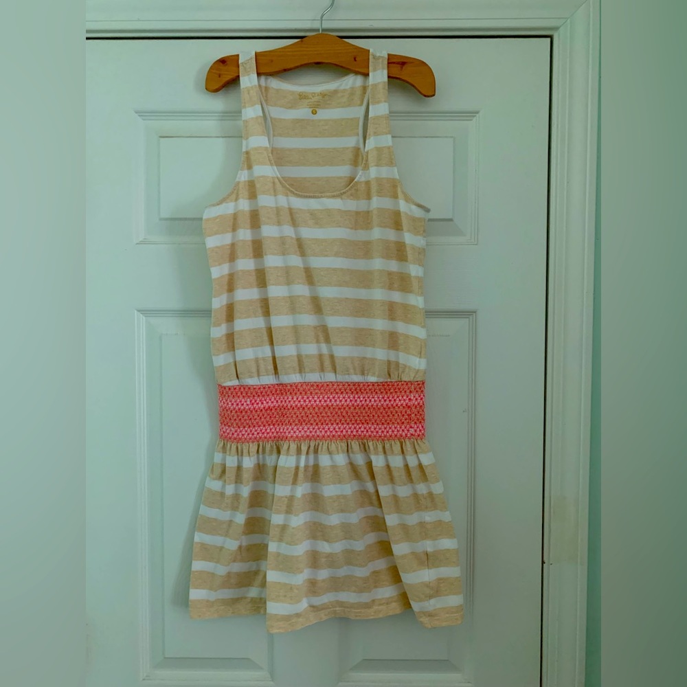 Lilly Pulitzer Tideline Dress Heathered Sand Bar Sandy Size S
